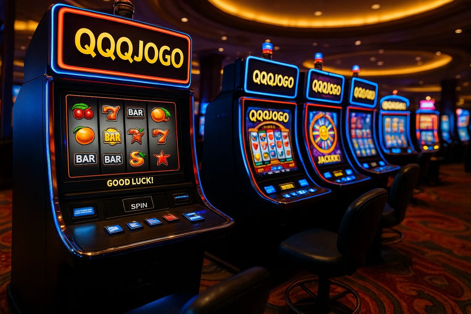 Explore o mundo das slot machines no QQQJOGO Casino